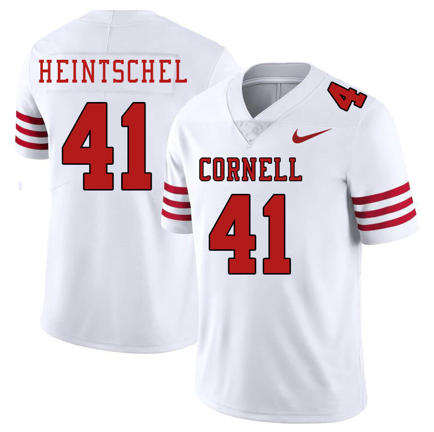 Men-Youth #41 Gavin Heintschel Cornell Big Red 2023 College Football Jerseys Stitched-White